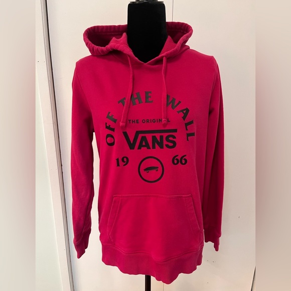 Vans Attendance Pink Hooded Sweatshirt - Size Medium - Picture 2 of 11